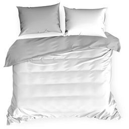 EUROFIRANY Pościel Nova3 220 x 200 cm Biało-jasnoszary