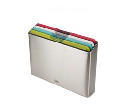 Joseph Joseph FOLIO Deski do Krojenia w Stalowym Etui / Srebrne