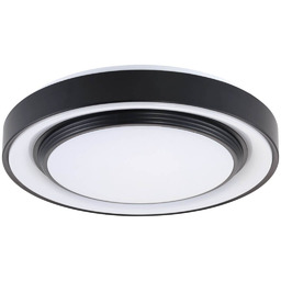 Plafon do salonu Zygmunt 326690 Polux LED 48W 3000-6000K IP44 czarny