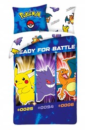 Pościel dziecięca Pokemon 140 x 200 Halantex 100% bawełna Pikachu