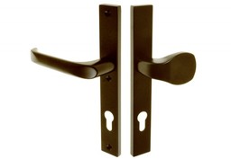 Pochwyt-klamka drzwiowa FAM 13974 92/240/32 brąz lewa (3 śruby)