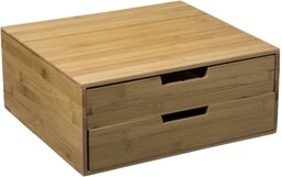 5five Simply Smart Pojemnik na kapsułki do kawy, bambus, 2 szuflady