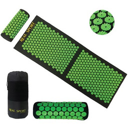 EXTRALINK Mata do akupresury B-292 XXL Czarno-zielony