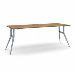 Stół konferencyjny do biura WIDE, 220x80 cm, orzech