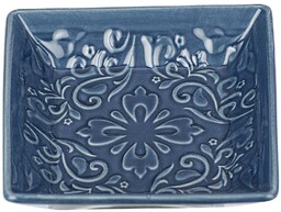 WENKO Mydelniczka z wzorami w stylu rustykalnym, ceramiczna podstawka łazienkowa -