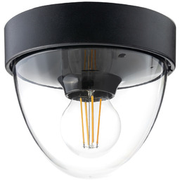 Plafon NOOK wys. 15cm E27 IP44 czarny 7978