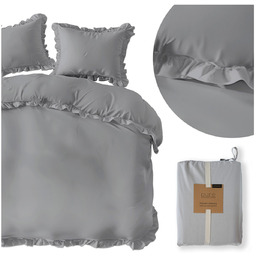 Pościel 220 x 200 3cz Bawełna Pure Z Falbaną 02