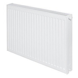 Kompaktowy grzejnik panelowy CV22 600x600 + uchwyty do montażu na ścianie oraz zawory