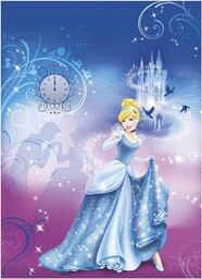 Komar Disney Cinderella''s Night Tapeta, winylowa, wielokolorowa, 184 x 0,2 x 254 cm