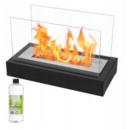 Biokominek Latte stojący Szeroki Płomień tarasowy Regulacja Ognia