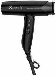 Gamma Piu, ultralekka suszarka do włosów XCELL S, 1600W, czarny