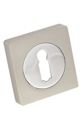 ROZETA KWADRATOWA POD KLUCZ KOLOR NIKIEL/CHROM