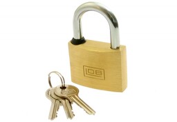 Kłódka zatrzaskowa mosiężna KD-60