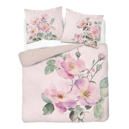 Detexpol Pościel 3D z mikrofibry z pastelowymi dzikimi różami 220x200 cm Visuale 3D wzór 5426 A