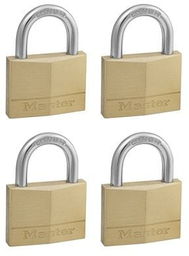 140EURQNOP Zestaw czterech kłódek otwieranych jednym kluczem Master Lock