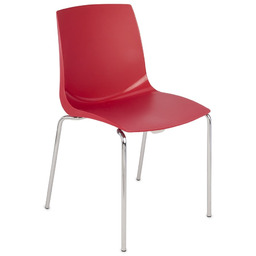 Krzesło Ari - plastikowe na metalowych nóżkach, kolorowe, do poczekalni