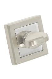ROZETA KWADRATOWA WC "T" KOLOR NIKIEL/CHROM