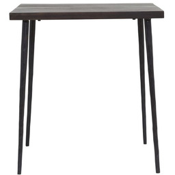 House Doctor SLATED Stół 70x70 cm Czarny Blat