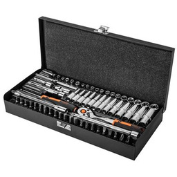 Zestaw kluczy nasadowych NEO TOOLS 10-008 1/4 cala (63 elementy) Zyskaj