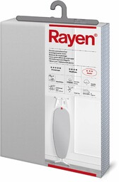 Rayen Uniwersalny pokrowiec na deskę do prasowania (łatwy w montażu pokrowiec na deskę do prasowania z systemem EasyClip) 2 warstwy: pianka i 100% tkanina bawełniana, pokrowiec z powłoką