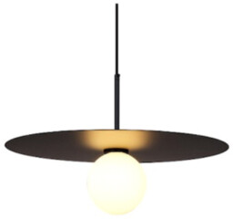 Sombre - nowoczesna czarna lampa wisząca 45 cm