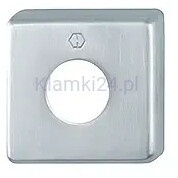 M52 - Rozeta kwadratowa z mosiądzu, satynowy chrom F41 Resista, na moduł montażowy