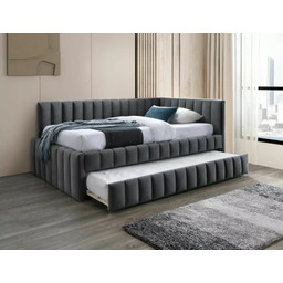 Łóżko Alfie Velvet 120x200 cm z dodatkowym dolnym spaniem
