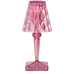 Kartell - Battery Portable Lampa Stołowa IP54 Pastel Różowy