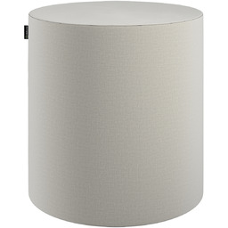 Puf Barrel, jasno szary welwet, ø40, wys. 40 cm, Ingrid
