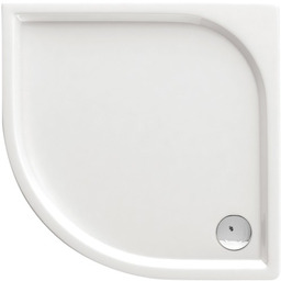 Brodzik półokrągły 80x80x5,5 cm niski, biały