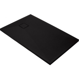 Brodzik prostokątny 90x120x3,5 cm granit niski, czarny