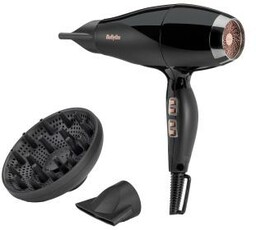 BaByliss Air Power Pro 2300 6716DE Jonizacja Dyfuzor Zimny nawiew 2 prędkości 3 temperatury Suszarka do włosów