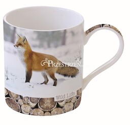 KUBEK PORCELANOWY Lis w zimie WILD LIFE - 282 WLRF
