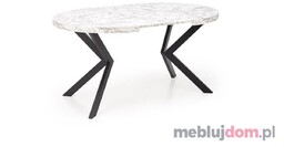 Stół PERONI Halmar Biały marmur, 100x100-250
