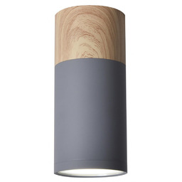 Lampa sufitowa TUBA szaro/drewniana Candellux 2284279