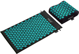 ergo mata do akupresury z poduszką czarno-niebieski