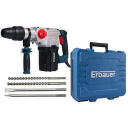 Młotowiertarka Młot Erbauer 1500 W Sds Max 11J Wiertła Dłuta Walizka