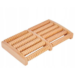 Podwójny roller do masażu stóp masażer drewniany obrotowy do stóp nóg