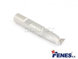 FENES Frez trzpieniowy do metalu 9 mm 2-ostrzowy do rowków na wpusty krótki walcowo-czołowy chwyt weldon DIN 327-D K HSS-E 0641-552-201-770