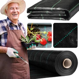 Agrotkanina 1.6x50m 90g Czarna Agrowłóknina Mata Antychwastowa Mocna Gruba
