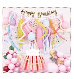 Zestaw Balonów Na Urodziny Przyjęcie Impreze 49Szt