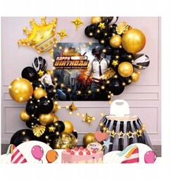 Balony Zestaw 44Szt Przyjęcie Urodziny Gracza