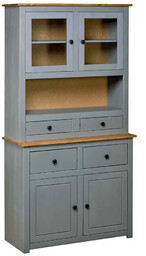 Elior Szary kredens w rustykalnym stylu B9-W70