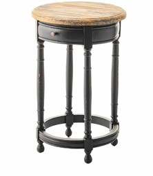 Stolik Margaret 45x72 black&natural, 45 x 45 x 72 cm