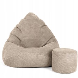 Pufa Worek Sako XXXXL Welur Premium Fotel Siedzisko Loft