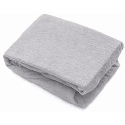 Prześcieradło frotte szare