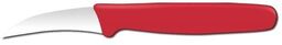 NÓŻ NOŻYK DO OBIERANIA Z WYGIĘTYM OSTRZEM 158 mm CZERWONY HENDI