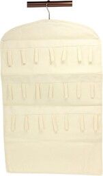 Household Essentials Bransoletka i naszyjnik wiszący bibelot organizer na biżuterię, naturalne płótno