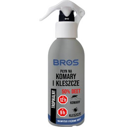 BROS Płyn na komary i kleszcze 50% DEET, 130ml