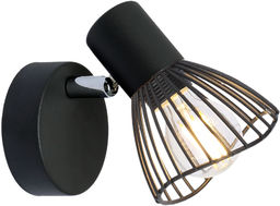 Candellux FLY 91-61881 kinkiet lampa ścienna czarny regulacja klosza 1X40W E14 8cm
